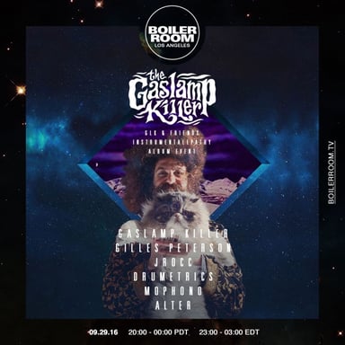 Photo of set Gaslamp Killer.