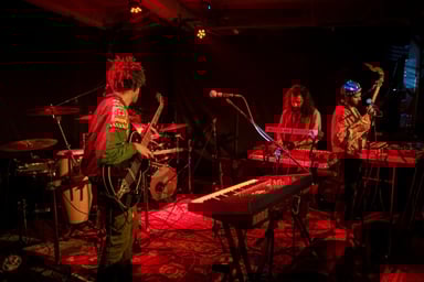 Photo of set Flamingods.
