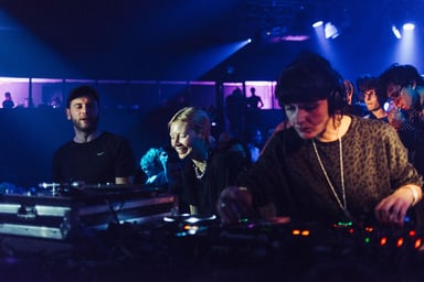 Photo of set B. Traits B2B Alienata B2B Mumdance.