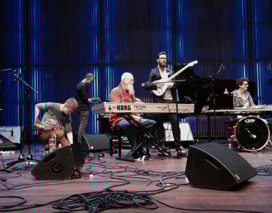 Photo of set Terry Riley & Friends – 'Children of Gaza'.
