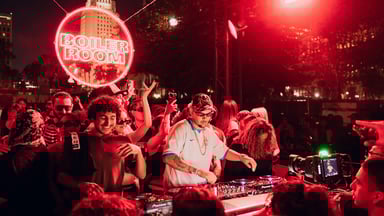 Photo of set DJ K.