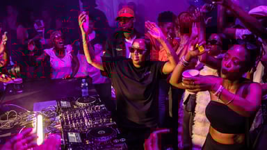 Photo of set DJ LeSoul.