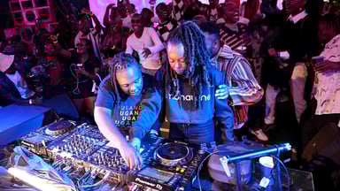 Photo of set Monateng Music.
