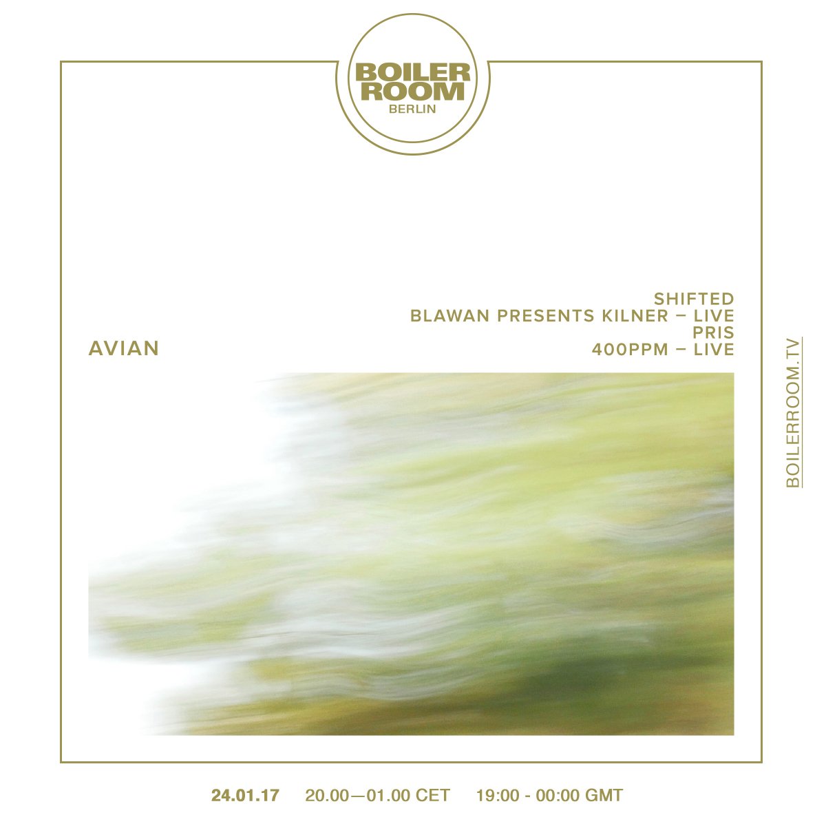 Avian Berlin Boiler Room flyer