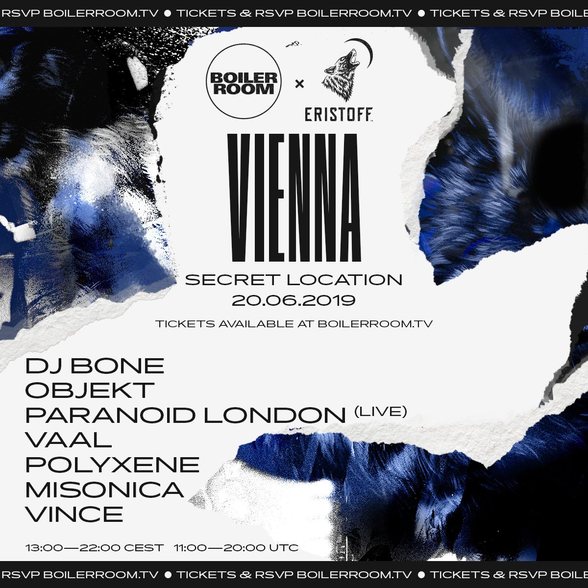Boiler Room x Eristoff Day/Night Austria flyer