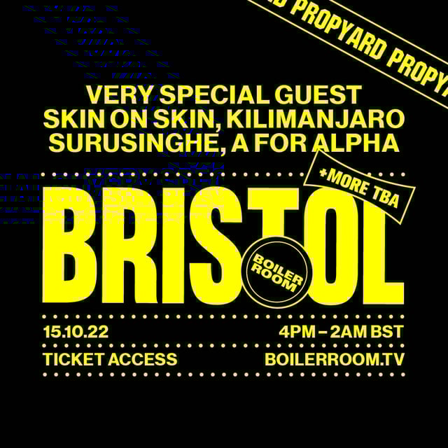 Flyer for event Boiler Room: Bristol.