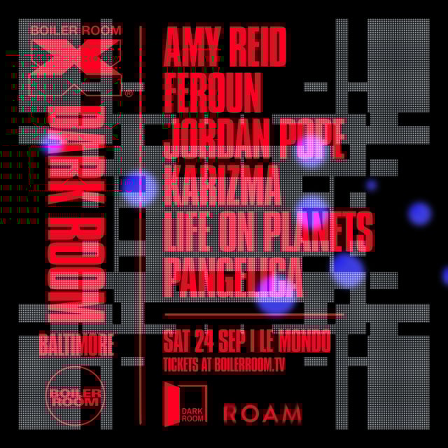 Flyer for event Boiler Room X Dark Room: Baltimore.
