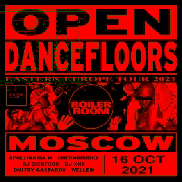 Flyer for event Open Dancefloors: Eastern Europe | Moscow.
