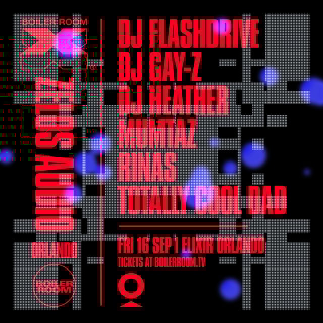 Flyer for event Boiler Room X Zelos Audio: Orlando.