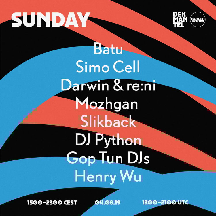 Flyer for event Dekmantel 2019: Sunday.