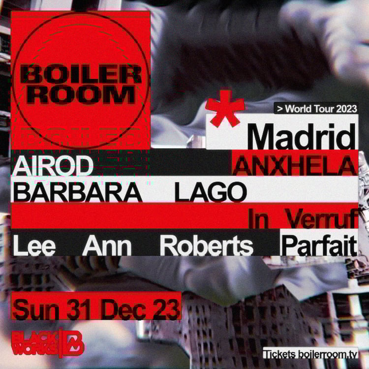 Flyer for event Madrid: Blackworks | NYE.