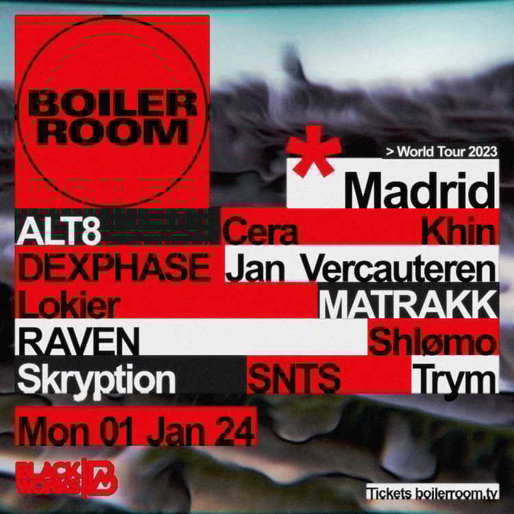 Flyer for event Madrid: Blackworks | NYD.