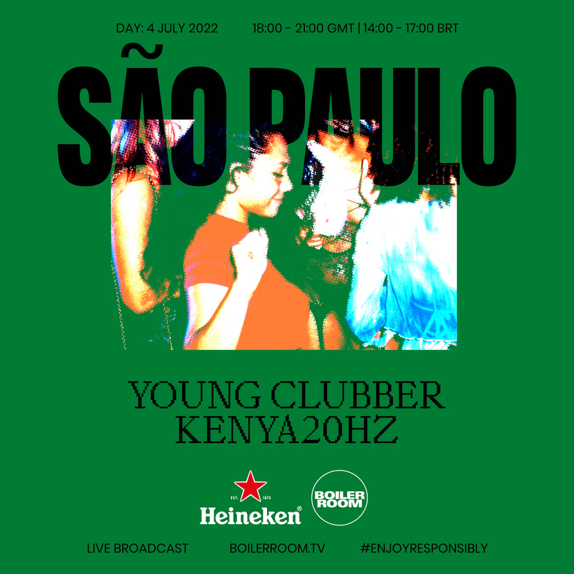Flyer for event Boiler Room & Heineken: São Paulo.