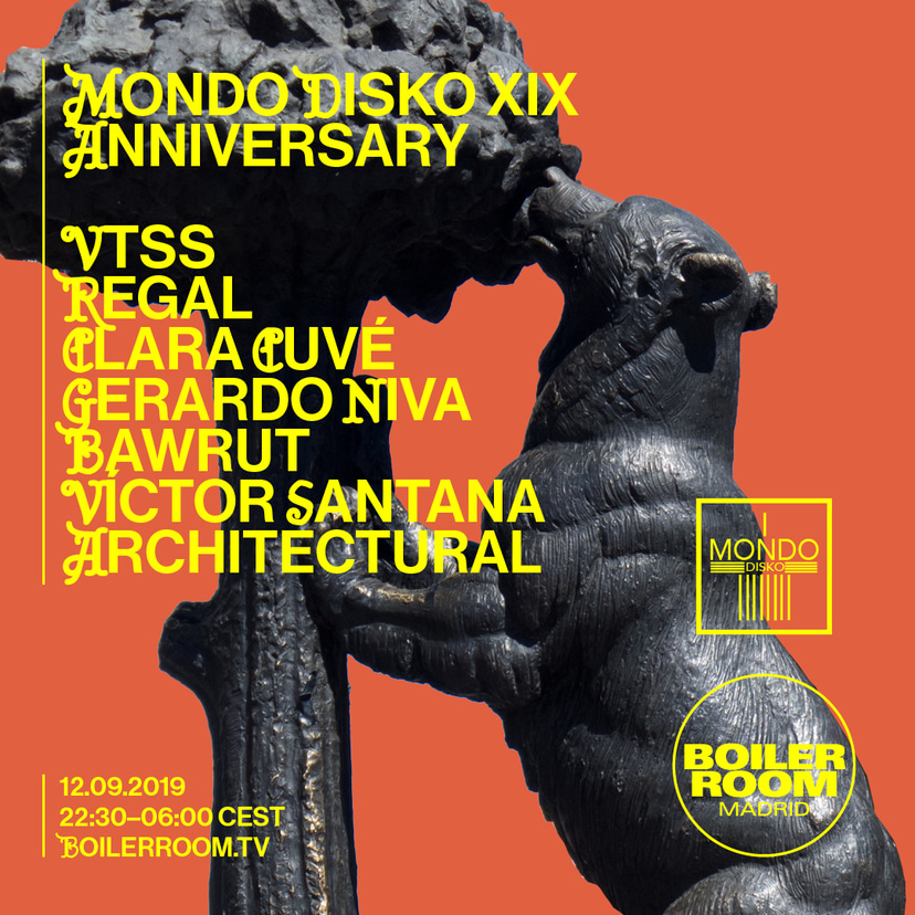 Flyer for event Boiler Room Madrid: Mondo Disko XIX.