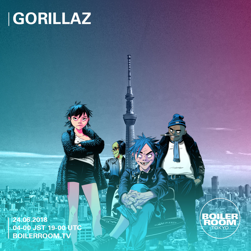 Flyer for event Gorillaz.
