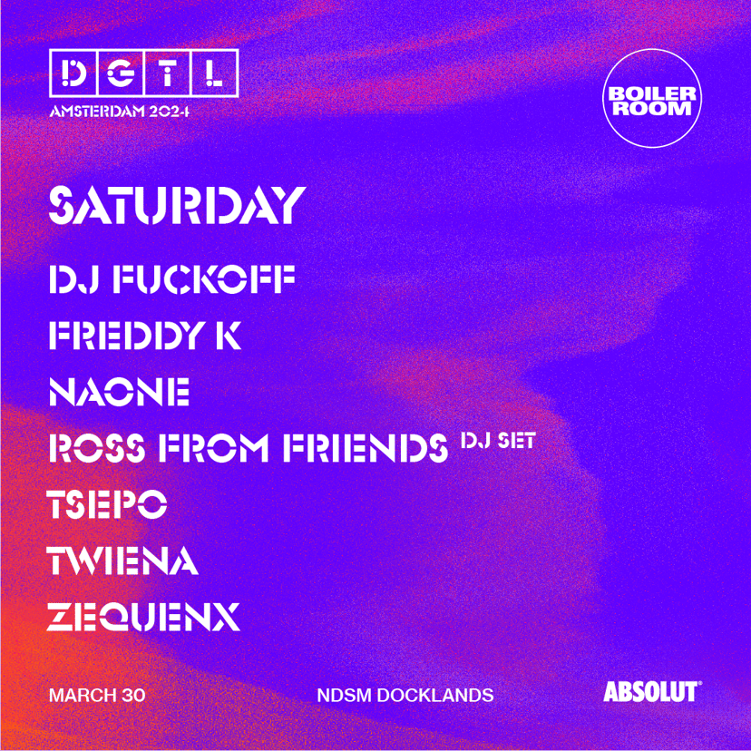 Flyer for event DGTL Amsterdam 2024 | Day 1.