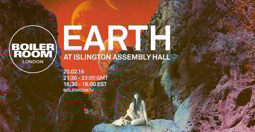 Flyer for event Earth: Live at Islington Assembly Hall .