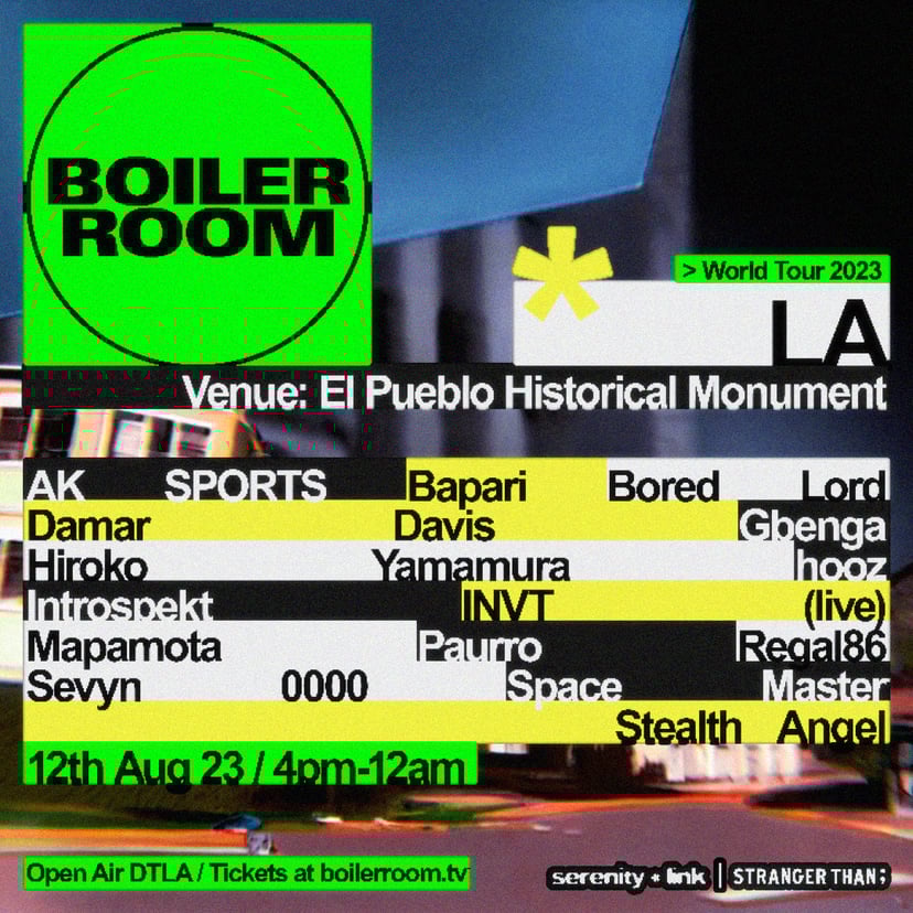 Flyer for event LA | Open Air.