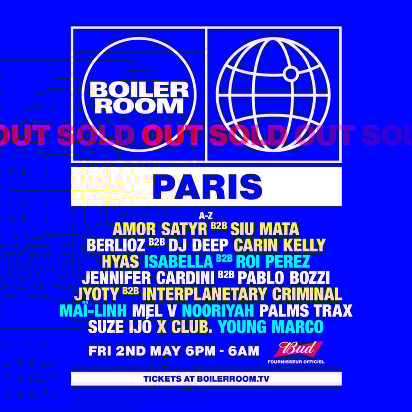 Flyer for event Paris | Friday.