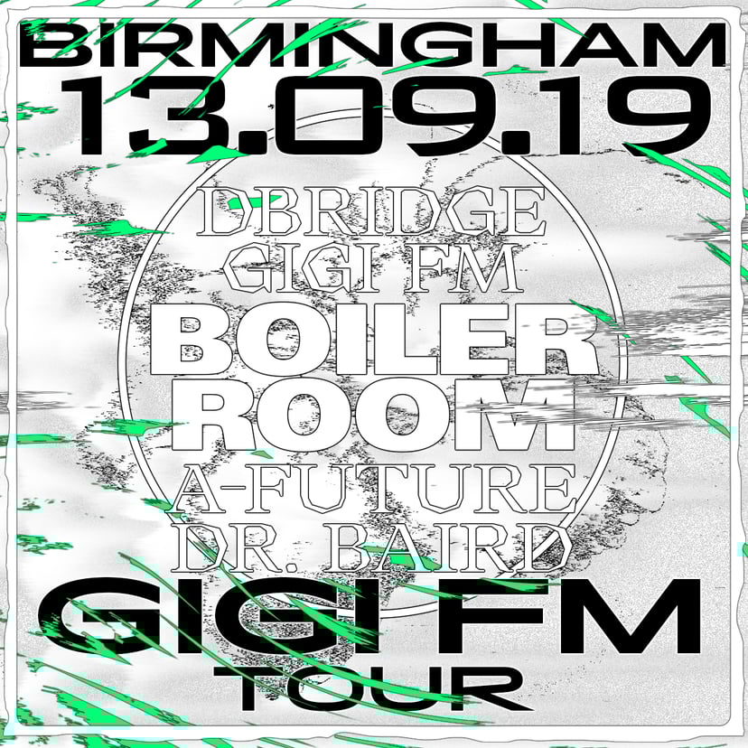Flyer for event Gigi FM Tour: Birmingham.