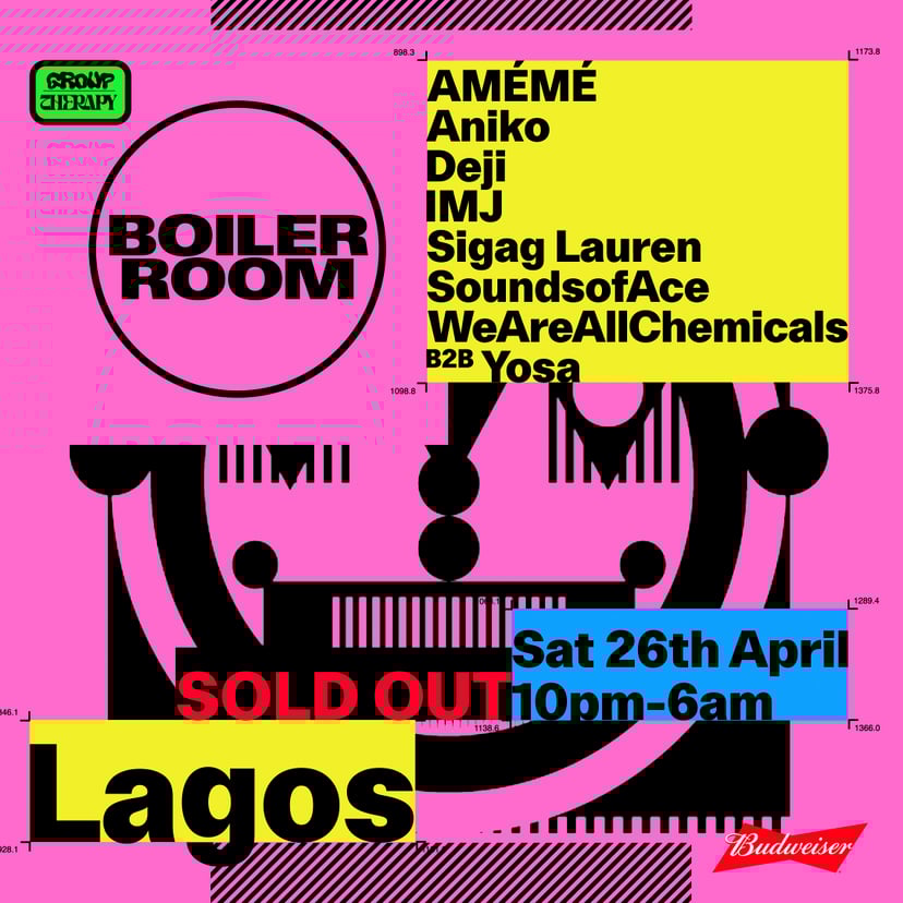 Flyer for event Lagos.